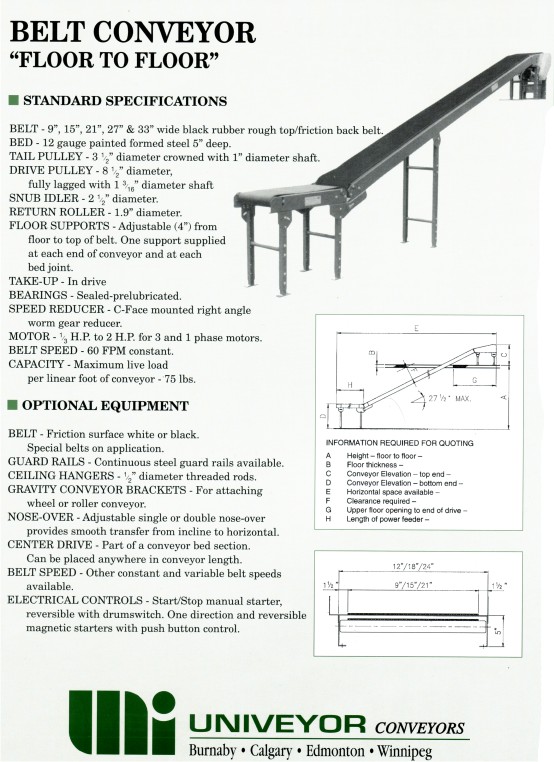 Floor to Floor Belt