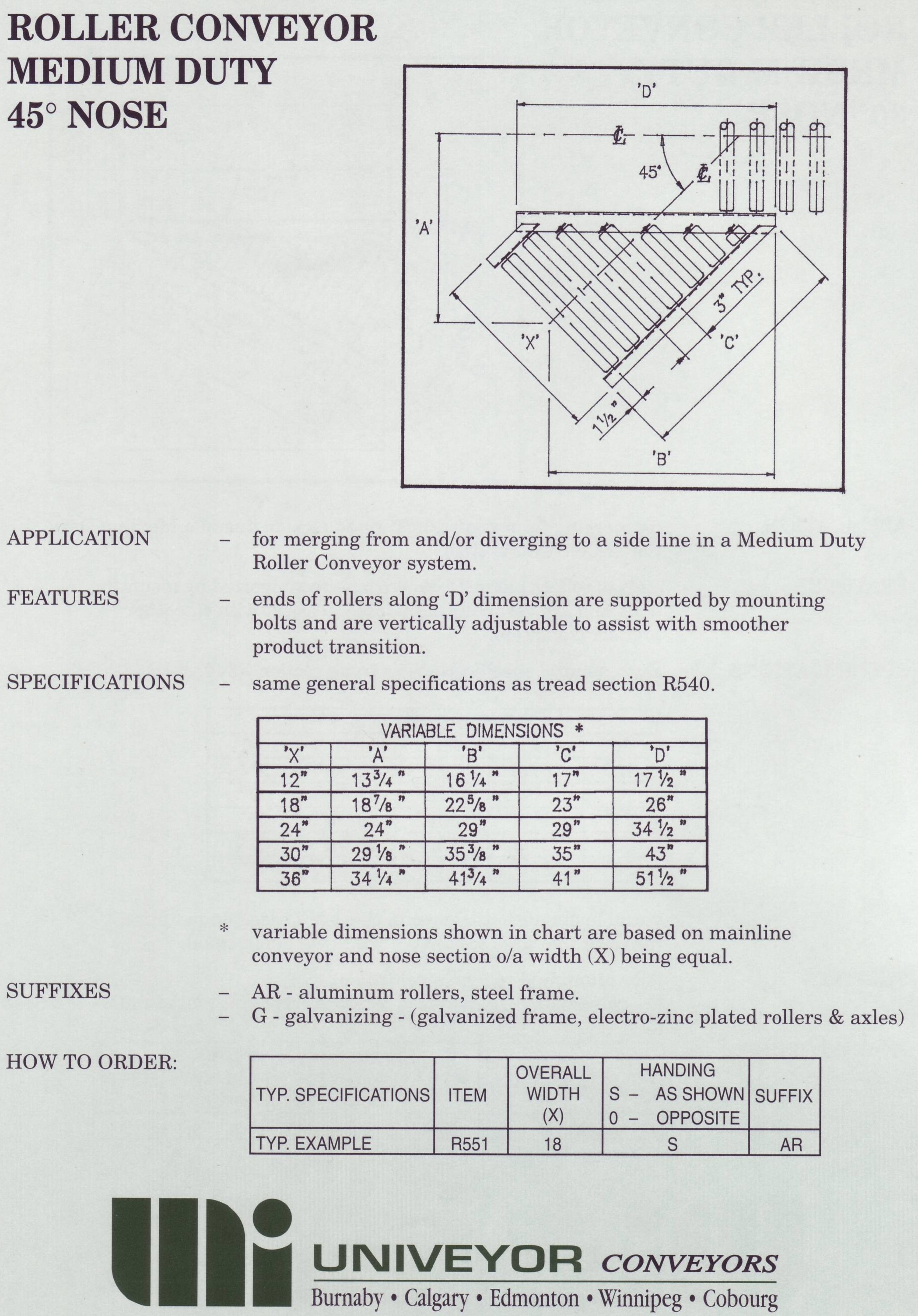 MD 45 deg nose